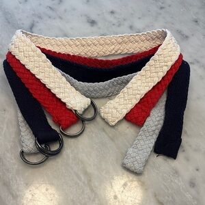 GAP Kids Braided Belts - Red, Navy, Gray, Cream
